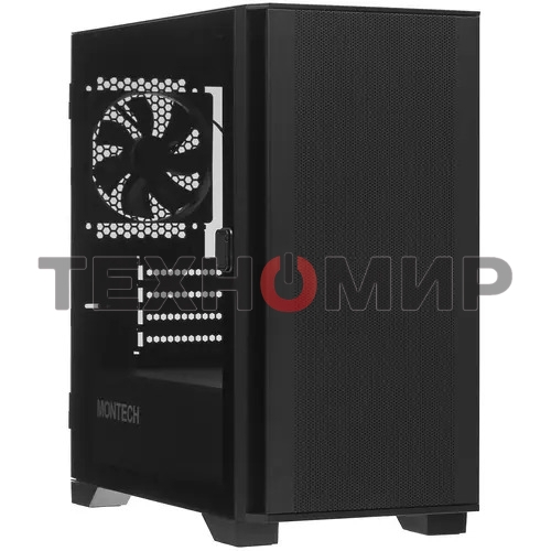 Компьютерный корпус Montech AIR 100 LITE черный без БП mATX 2x120мм 1xUSB2.0 2xUSB3.0 audio bott PSU