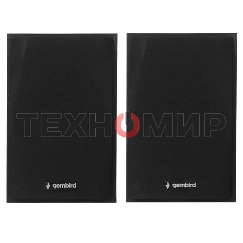 Акустическая система Gembird SPK-201, черный МДФ,2х2,5 Вт, регулятор громкости, USB
