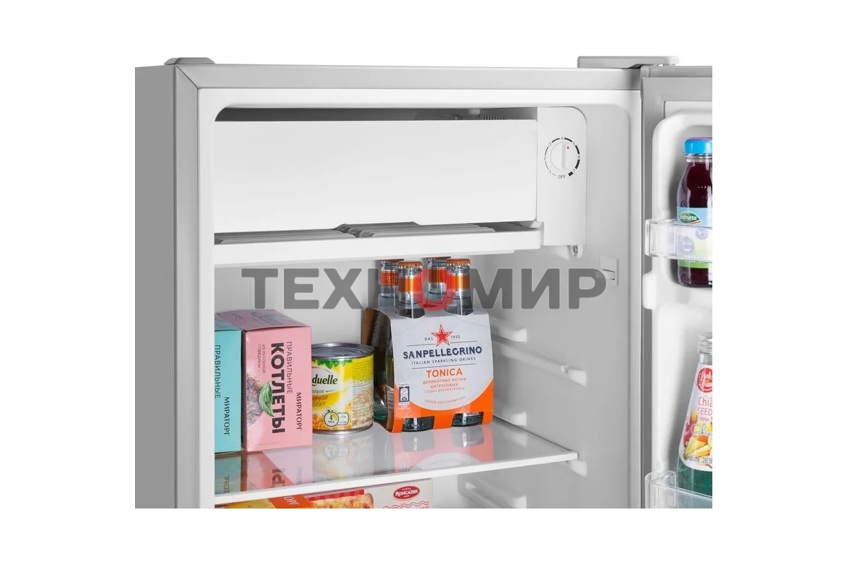 Холодильник Maunfeld MFF83SL серебристый мат. однокамерный 85л