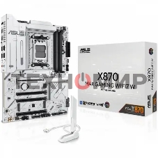 Материнская плата ASUS X870 MAX GAMING WIFI7 W, AM5, AMD X870, 4xDDR5, 4xSATA, 3xM.2, 1xPCIe 5.0 x16, 2xPCIe 4.0 x16, 1xPCIe 3.0 x16, 1xHDMI, 2xUSB Type-C (Display), 1x2.5Gb LAN, Wi-Fi 7, Bluetooth 5.4, 2xUSB-C 40Gbps, 1xUSB-A 10Gbps, 3xUSB-A 5Gbps, 4xUSB