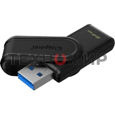 Флешка USB Kingston DataTraveler Exodia S (DTXS/64Gb), 64Gb, USB 3.2 Gen 1, R/W 150/60, черный