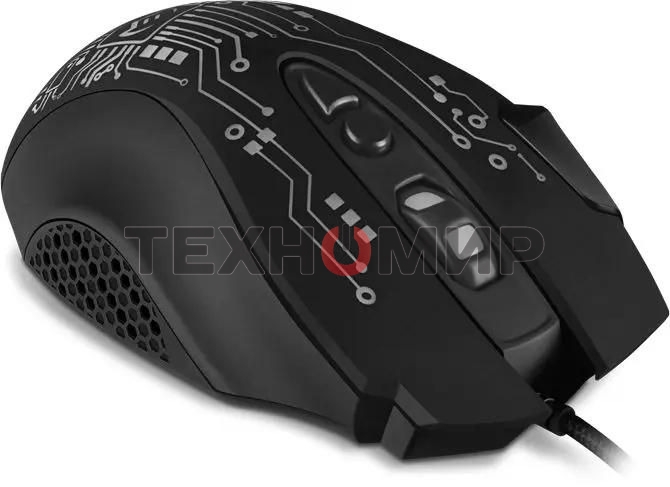 Мышь проводная SVEN RX-G715 черный, 3200 dpi, USB, кнопки - 8