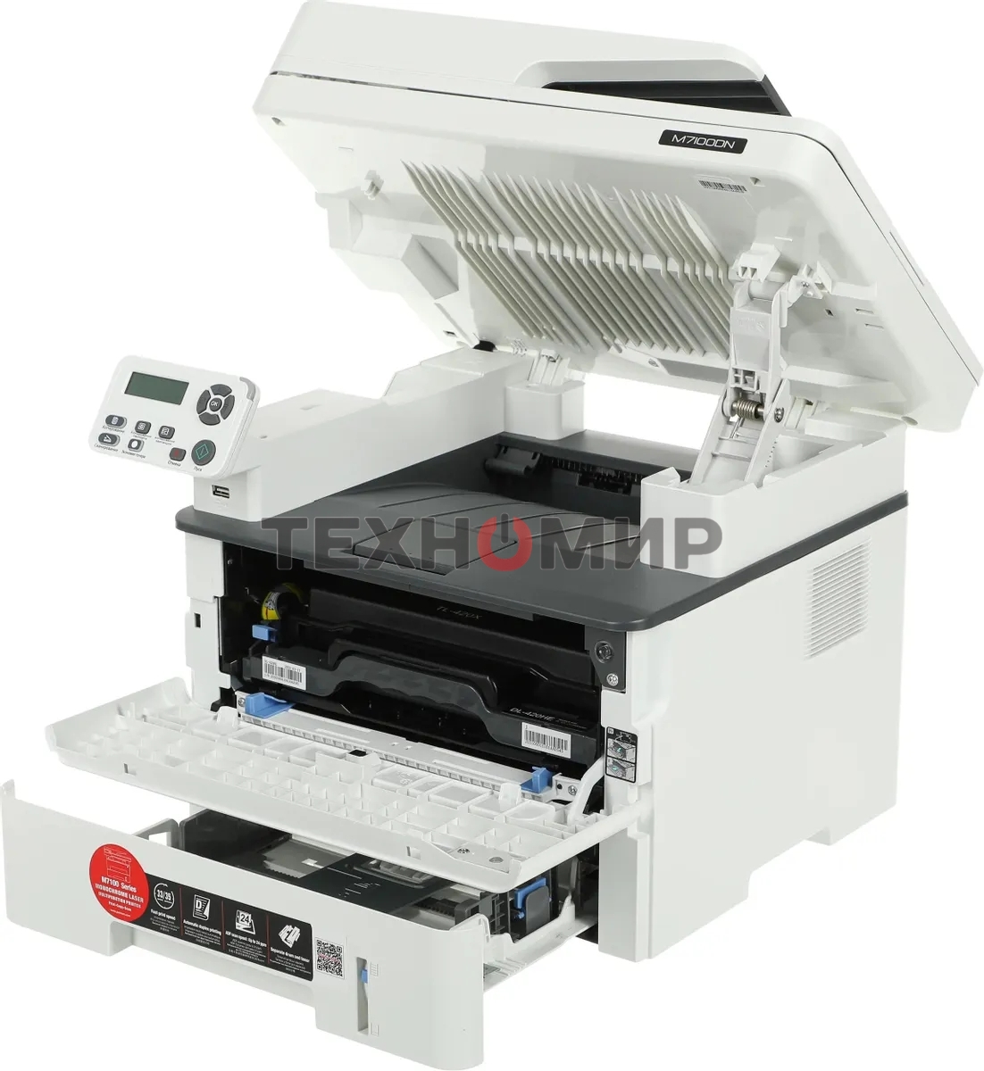 МФУ лазерное Pantum M7100DN, A4, ч/б, печ. до 33 стр/мин., скан. до 24 стр/мин., 1200x1200dpi, USB, RJ-45, {проектная модель}