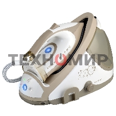 Парогенератор электрический Endever Delta-400, белый/бежевый, мощность 2600 Вт, пост. подача пара 140 г/мин, макс. паровой удар до 400 г/мин