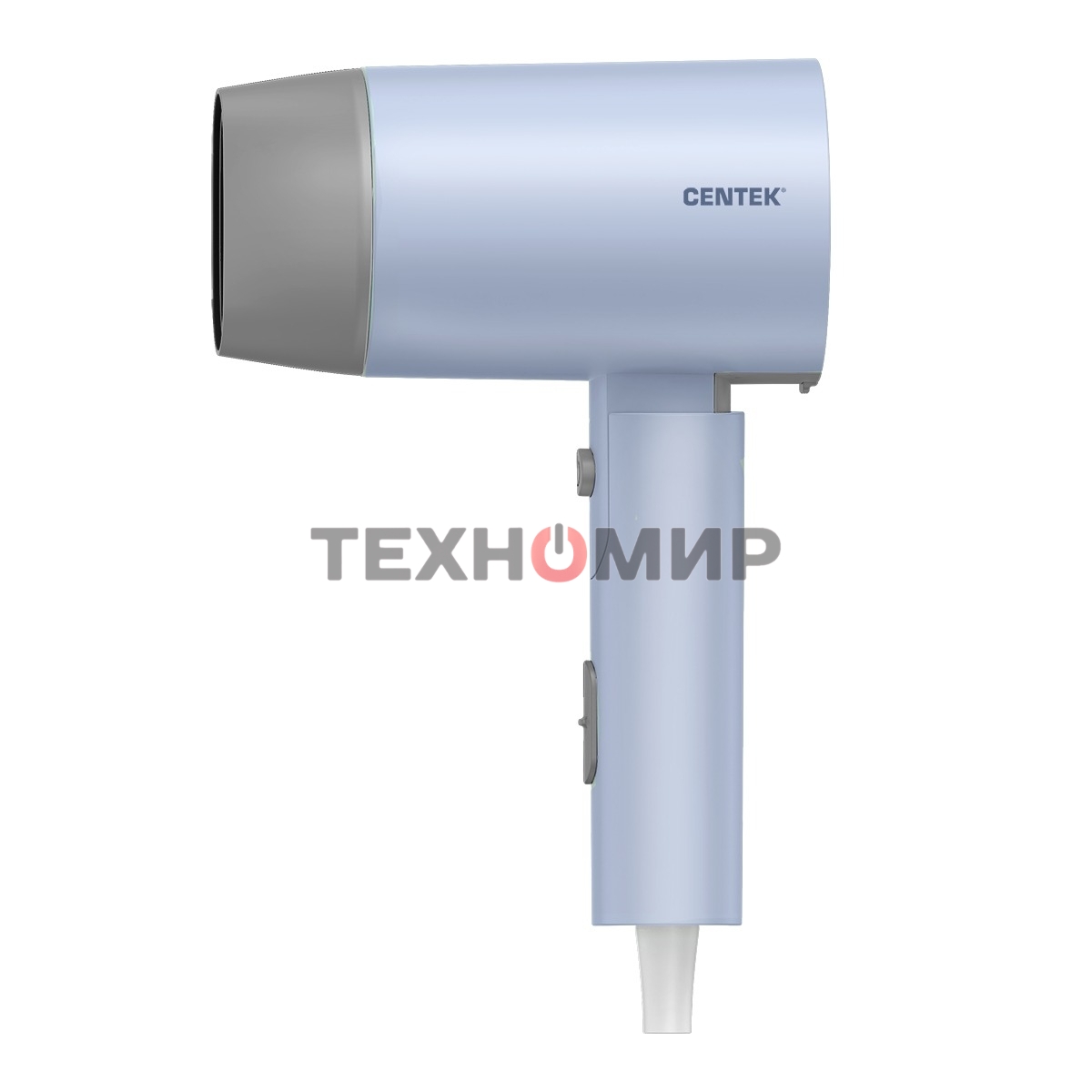 Фен Centek CT-2203 синий, 1600 Вт, компактный, ионизация
