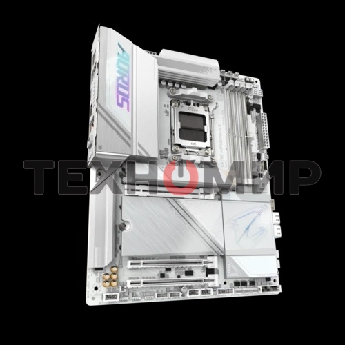 Материнская плата Gigabyte X870E AORUS PRO ICE, AM5, AMD X870E, 4xDDR5, 4xSATA, 4xM.2, 1xPCI-E 5.0 x16, 1xPCI-E 4.0 x4, 1xPCI-E 3.0 x4, 1xHDMI, 2xUSB-C, 1x 2.5Gb LAN, 2xUSB-A 3.2 Gen 2, 3xUSB-A 3.2 Gen 1, 2xUSB-A 2.0, 2x3.5 мм, TOSLINK, 7.1, 2xUSB4, 4xUSB