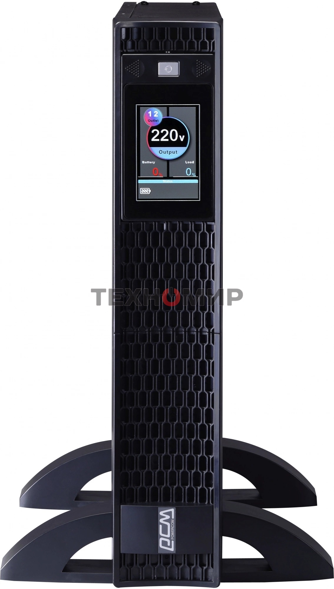 Источник бесперебойного питания Powercom Next, On-Line, 3000VA/3000W, Rack/Tower, 8*IEC320-C13 + 2*C19, LCD, Serial+USB, SmartSlot, подкл. доп. Батарей (2027233)