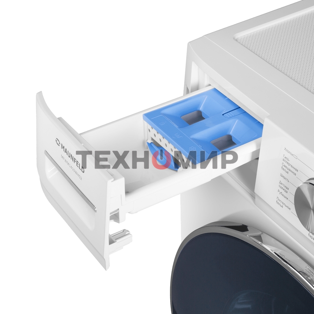 Стиральная машина Maunfeld MFWM127IWH02 белая, загрузка фронтальная 7кг, 1200 об/мин., класс: A+++