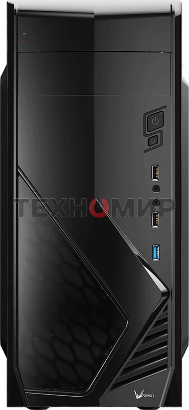 Компьютерный корпус Miditower Aerocool/Formula Cs-1102 черный ATX/micro ATX/mini ITX, USB 3.0 (без БП) 58133