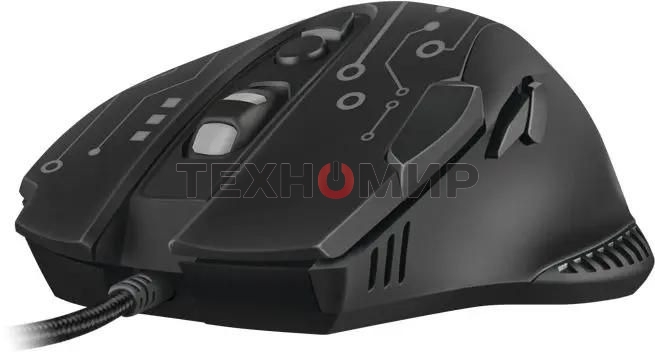 Мышь проводная SVEN RX-G715 черный, 3200 dpi, USB, кнопки - 8