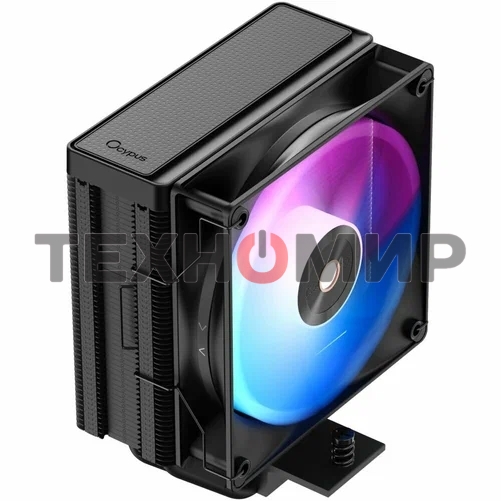 Кулер для процессора Cooler Ocypus Delta A40 BK ARGb Delta-A40-BK1NAWN00X-GL черный 120мм алюминий+медь 2000rpm 29db 4-pin 220W 156мм