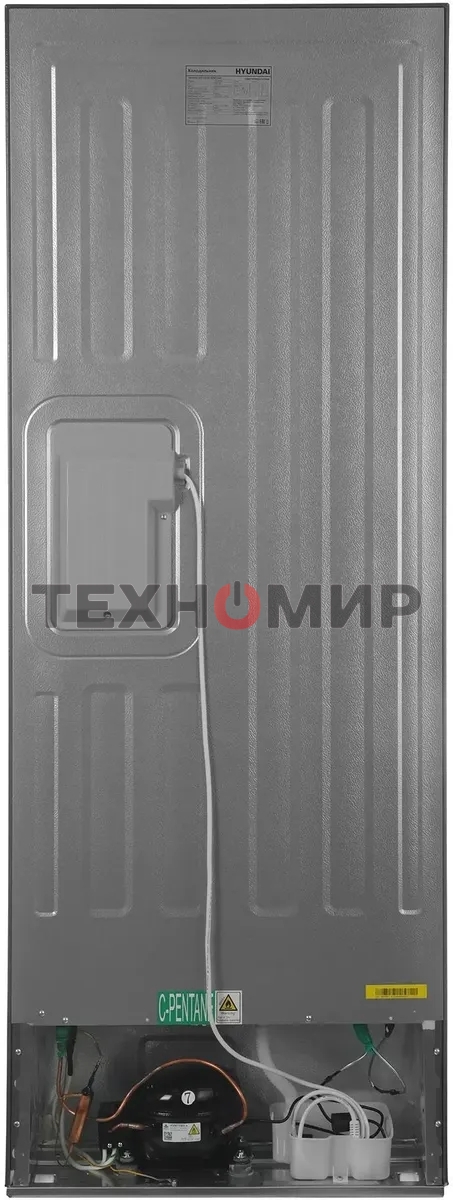Холодильник Hyundai CM40043F нержавеющая сталь трехкамерный 224/113 л морозилка снизу, No Frost, Side by Side