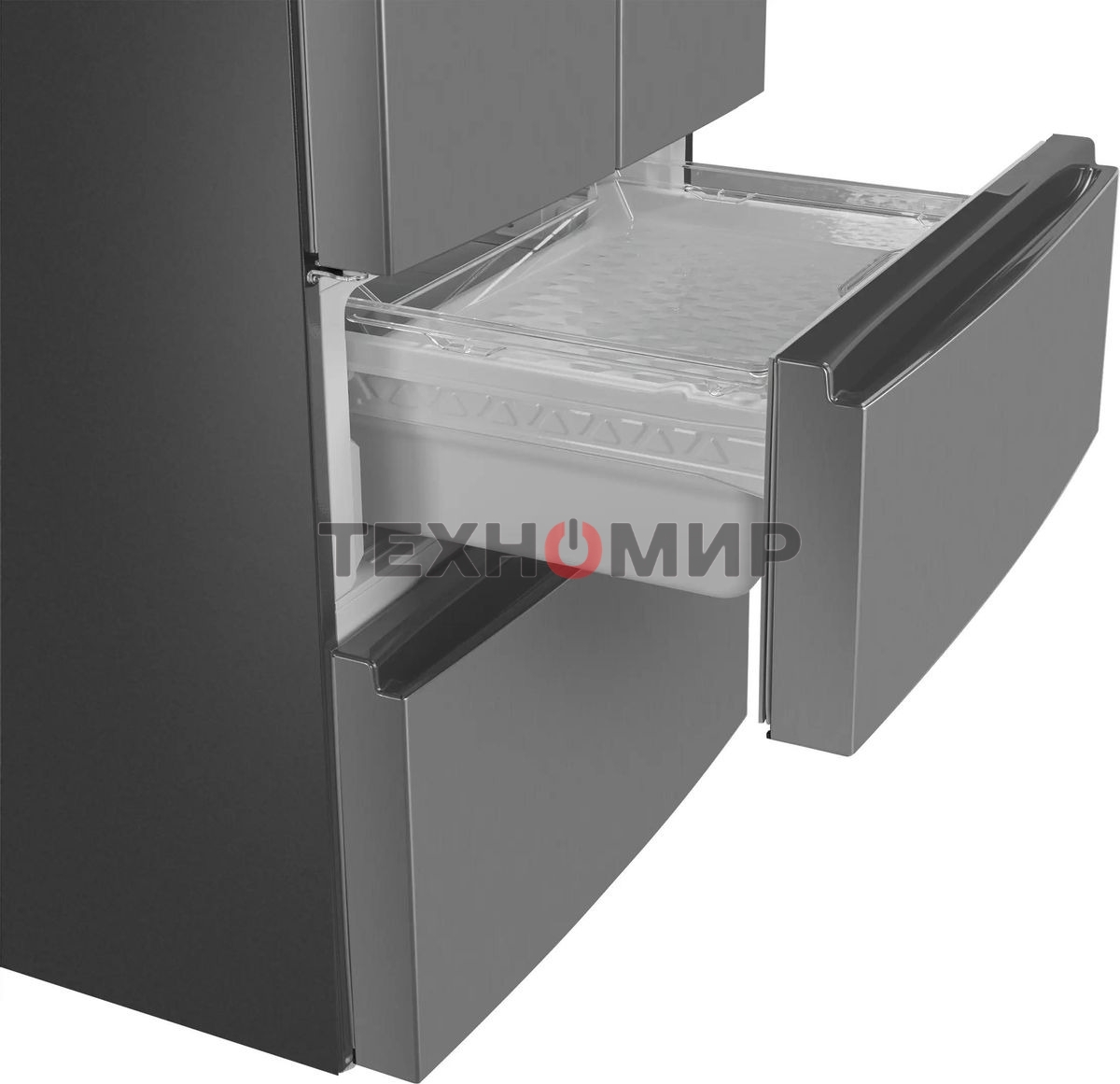 Холодильник Maunfeld MFF180NFSE01 нержавеющая сталь трехкамерный 224/113л морозилка снизу, No Frost