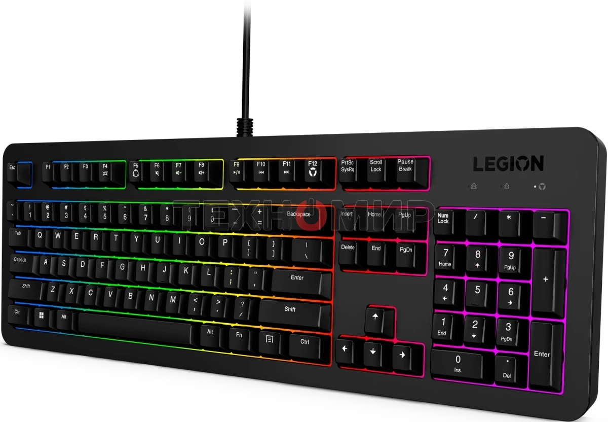 Клавиатура Lenovo Legion K310 проводная, USB Type-A, чёрный