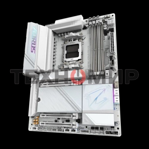 Материнская плата Gigabyte X870E AORUS PRO ICE, AM5, AMD X870E, 4xDDR5, 4xSATA, 4xM.2, 1xPCI-E 5.0 x16, 1xPCI-E 4.0 x4, 1xPCI-E 3.0 x4, 1xHDMI, 2xUSB-C, 1x 2.5Gb LAN, 2xUSB-A 3.2 Gen 2, 3xUSB-A 3.2 Gen 1, 2xUSB-A 2.0, 2x3.5 мм, TOSLINK, 7.1, 2xUSB4, 4xUSB