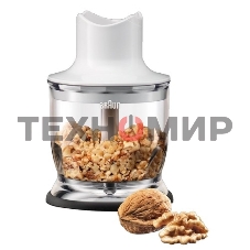 Блендер погружной Braun MQ 3035 WH Sauce 700 Вт, белый/синий