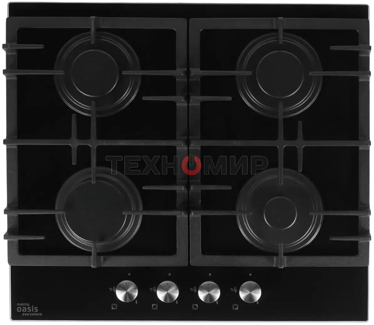 Газовая варочная поверхность Oasis P-GEB черный