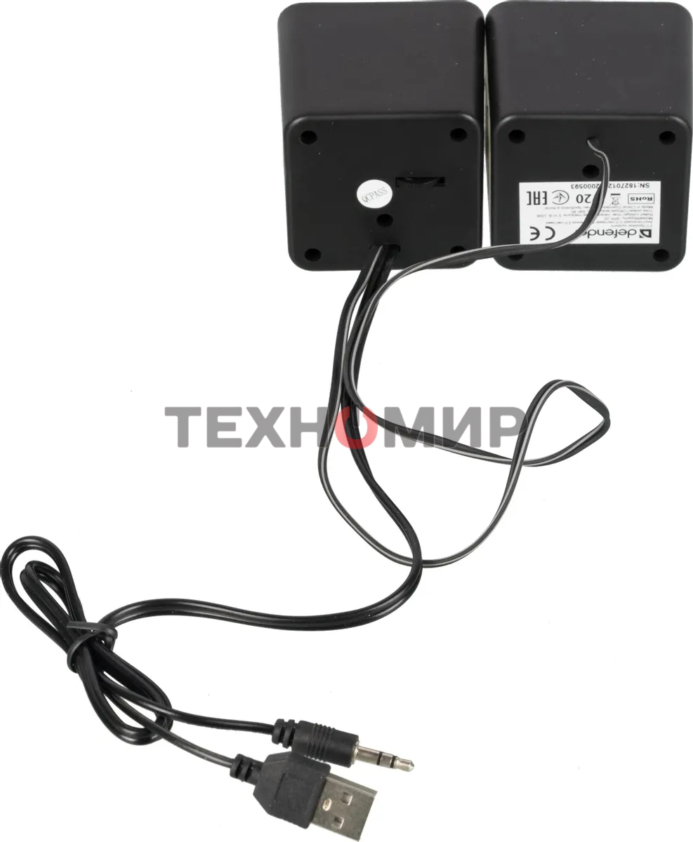 Акустическая система 2.0 Defender #1 SPK 22 черный, 5 Вт, питание от USB