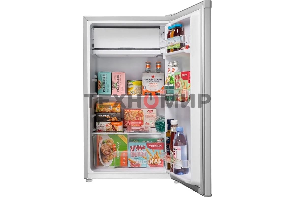 Холодильник Maunfeld MFF83SL серебристый мат. однокамерный 85л