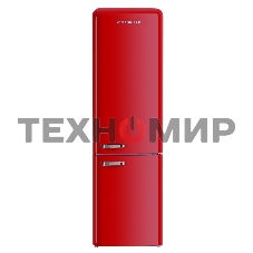 Холодильник Maunfeld MFF186NFRR красный двухкамерный 180/70л морозилка снизу