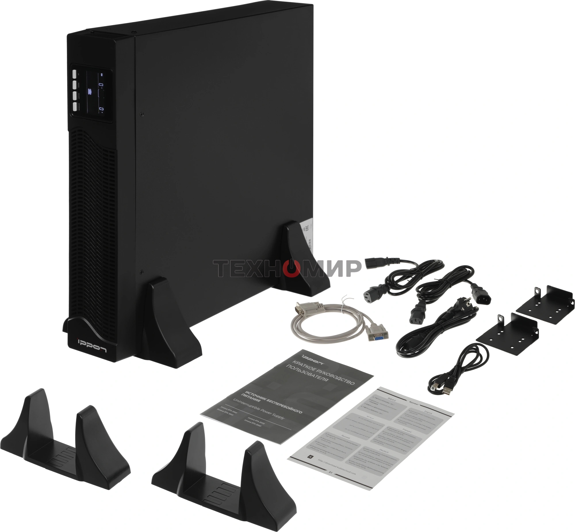 Источник бесперебойного питания Ippon Innova RTA 1500 1500Вт 1500ВА черный