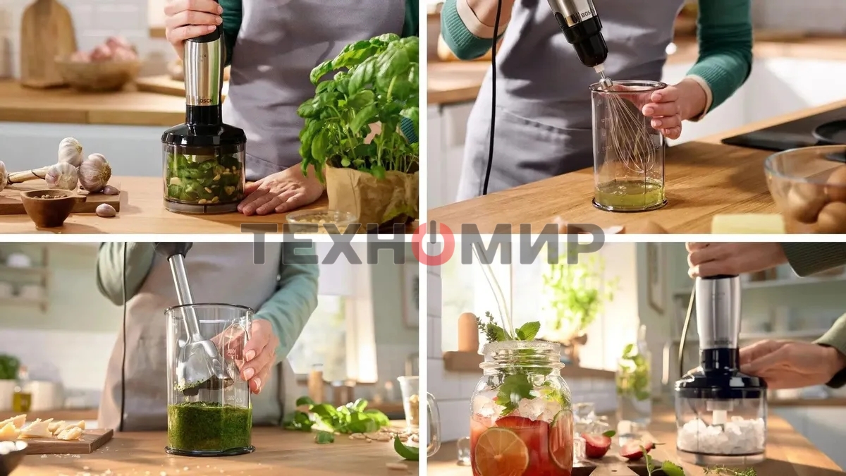 Блендер погружной Bosch MSM6M622 1000 Вт, черный