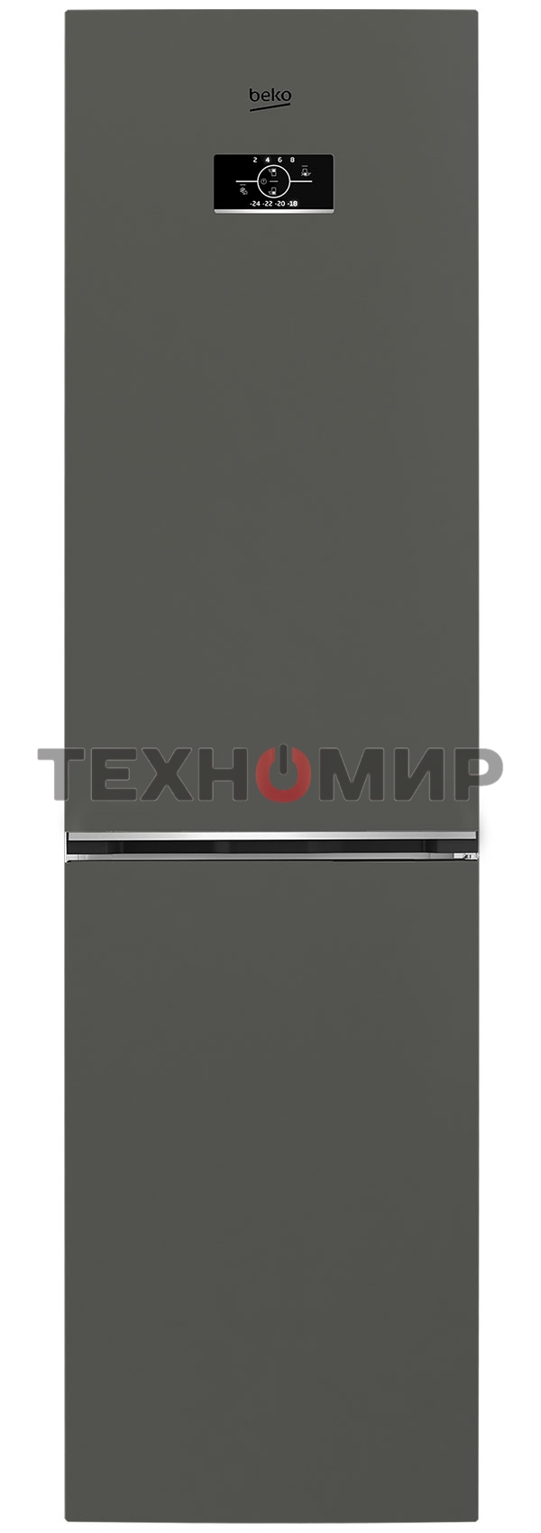 Холодильник Beko B3R0CNK332HG темно-серый двухкамерный 200/100л морозилка снизу, No Frost