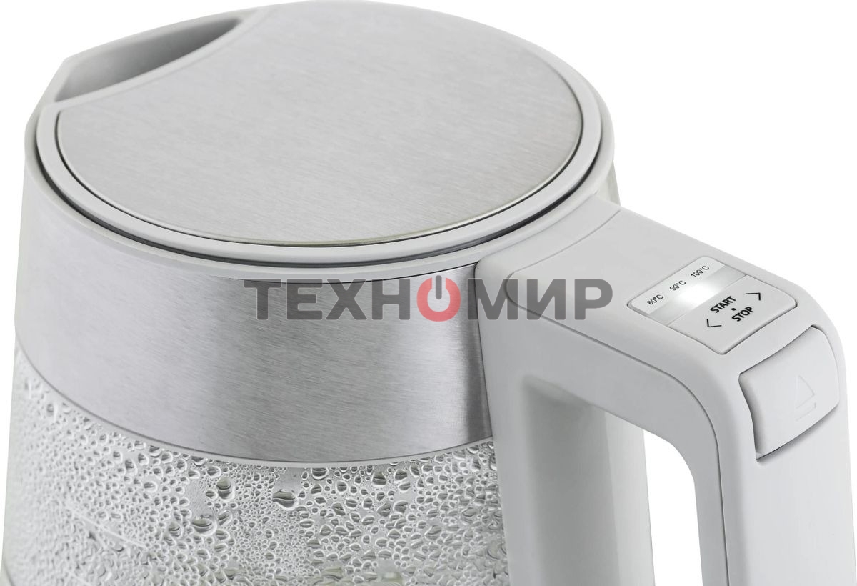 Чайник электрический Haier HK-501 1.7л. 2400Вт серый корпус: стекло/пластик (TD0036930RU)