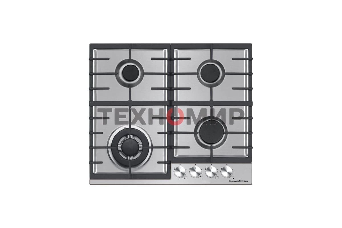 Газовая варочная панель Zigmund & Shtain G 20.6 S нержавеющая сталь