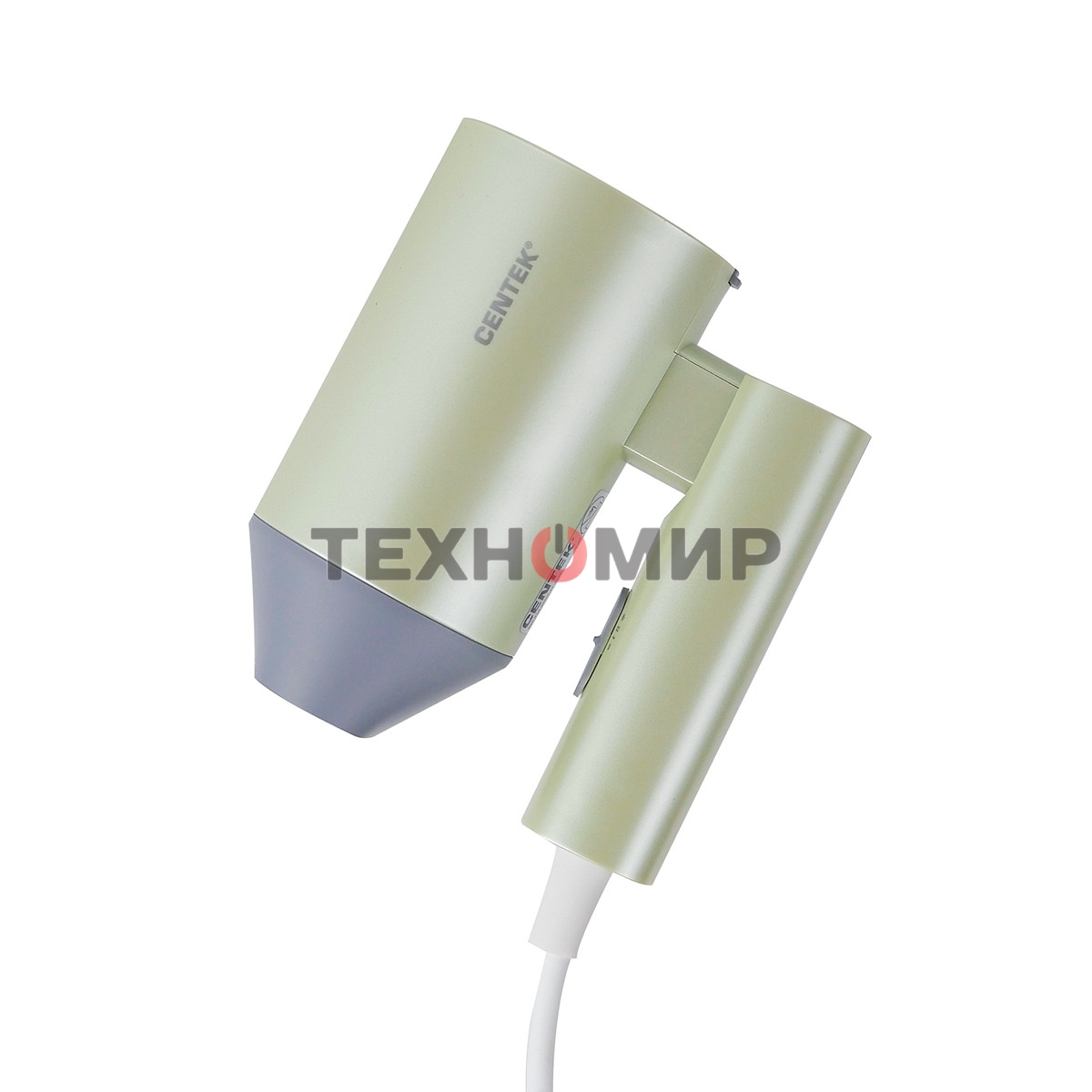 Фен Centek CT-2203 зеленый, 1600 Вт, компактный, ионизация