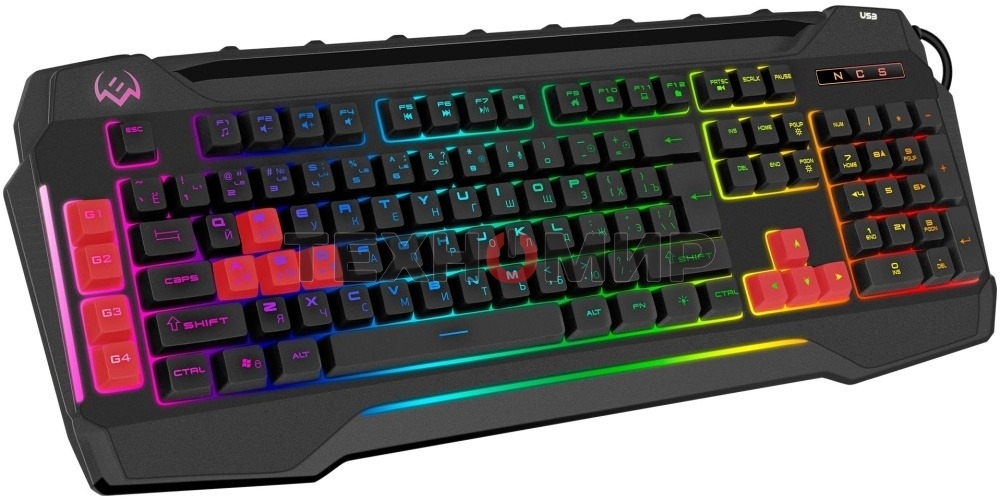 Клавиатура Sven KB-G8800 проводная, USB Type-A, чёрный