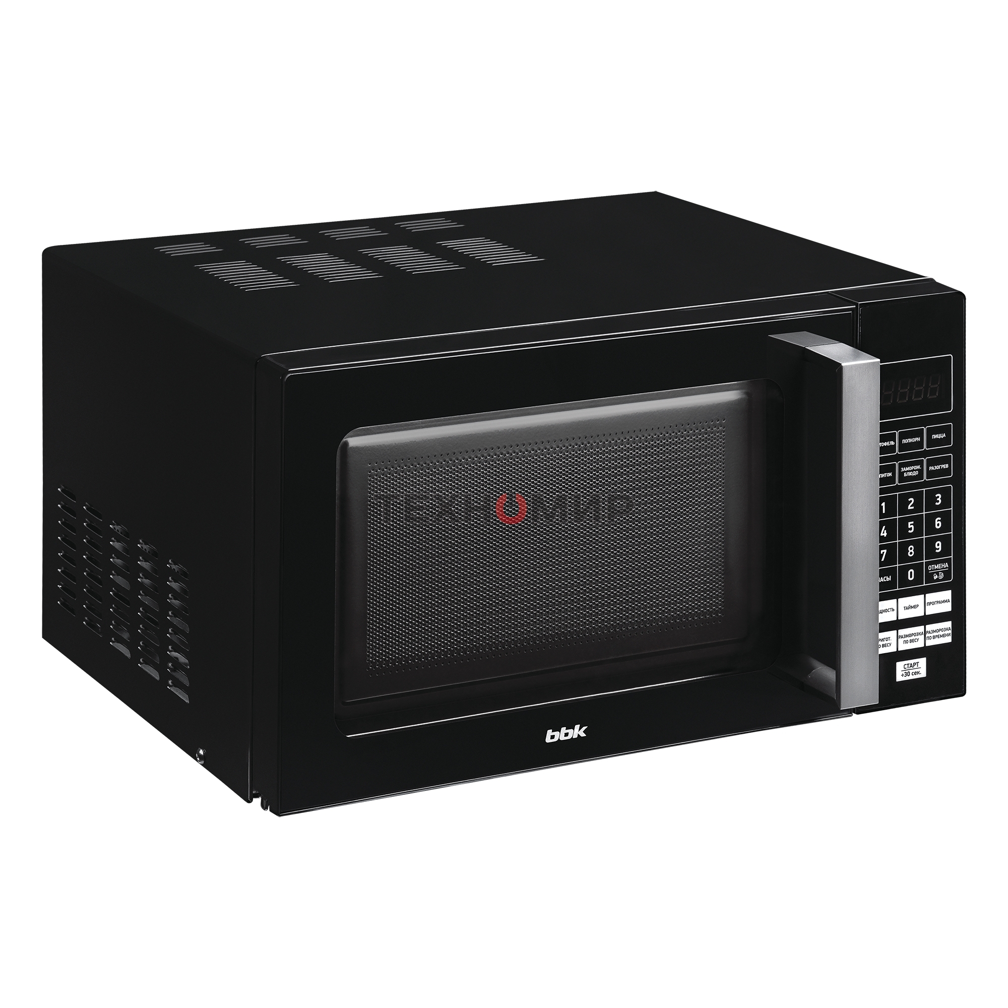 Микроволновая печь BBK 20MWS-779S/B черный, 20 л, 700 Вт, переключатели - сенсор