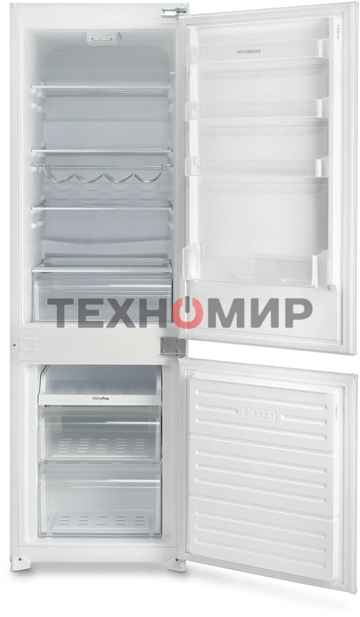 Встраиваемый холодильник Hyundai HBR 1771 2-хкамерн. белый