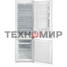 Встраиваемый холодильник Hyundai HBR 1771 2-хкамерн. белый