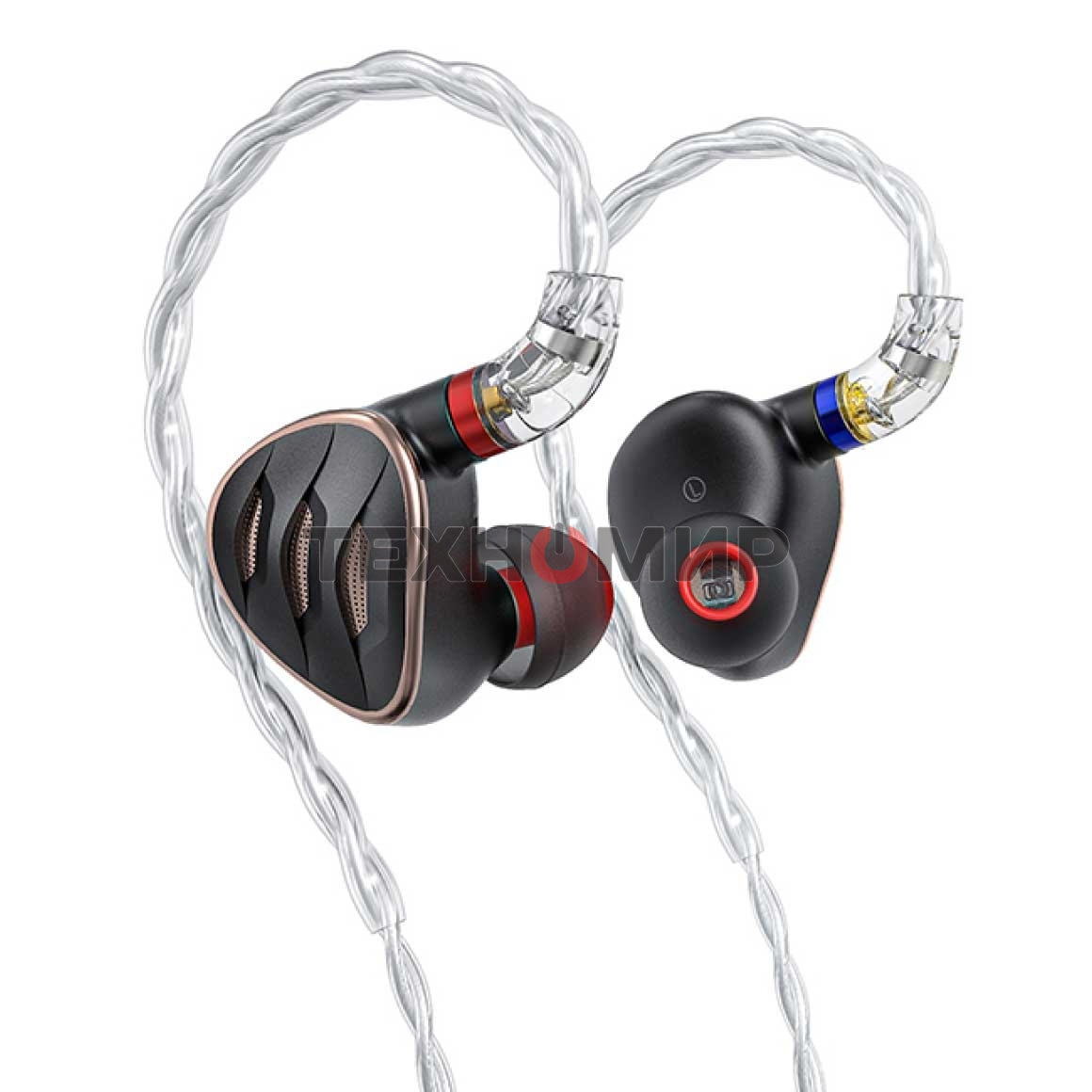 Наушники вкладыши Fiio FH5S 1.2м черный/медный проводные в ушной раковине