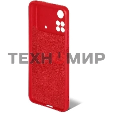 Чехол (клип-кейс) DF poOriginal-06 для Poco M4 Pro (4G) красный