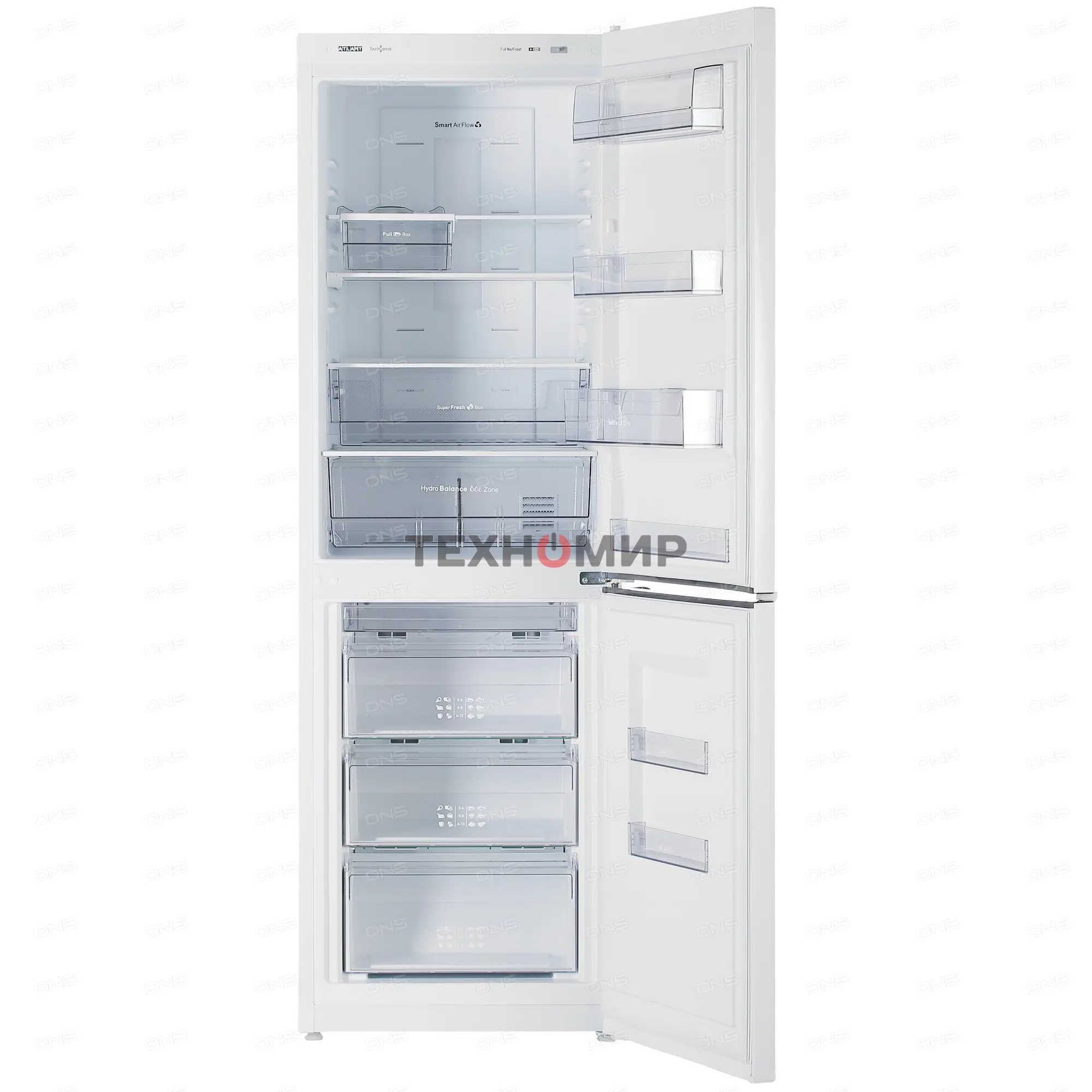 Холодильник Atlant ХМ-4621-109-ND белый двухкамерный 211/94л морозилка снизу, No Frost