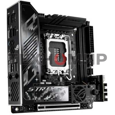 Материнская плата ASUS ROG STRIX Z890-I GAMING WIFI, LGA 1851, Intel Z890, 2xDDR5, 2xSATA, 2xM.2, 1xPCIe 5.0 x16, 1xHDMI, 2xUSB-C Thunderbolt 4, 1xUSB-C 20Gbps, 3xUSB-A 10Gbps, 1xUSB-A 5Gbps, 2xUSB-A 2.0, 1x 2.5Gb LAN, Mini-ITX