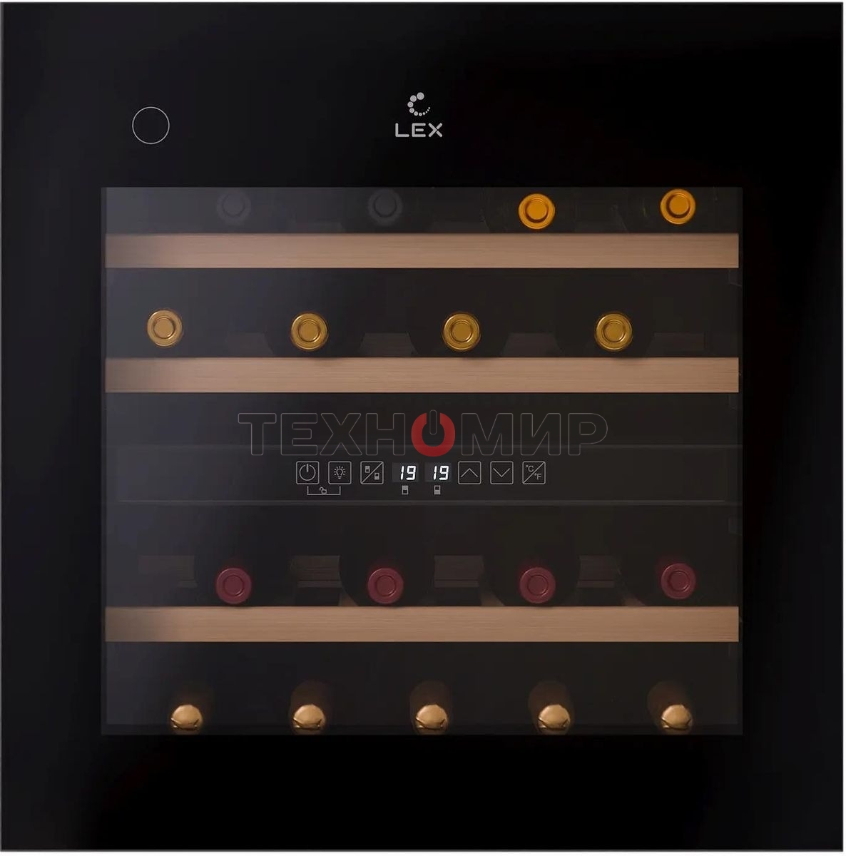 Винный шкаф LEX LWD6036BL dual zone PP 1-нокамерн. черный (CHAT500008)