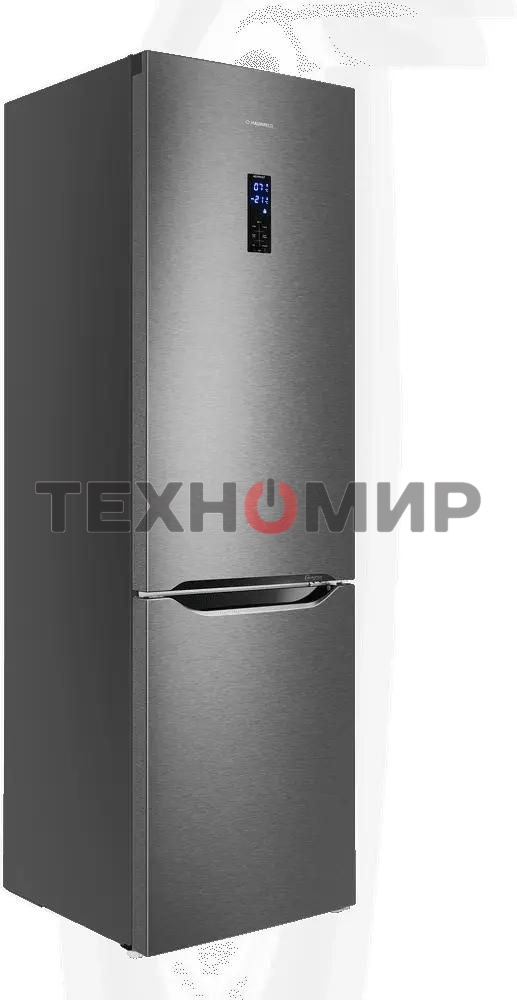 Холодильник Maunfeld MFF195NFIX10 нержавеющая сталь двухкамерный 252/98л морозилка снизу, No Frost