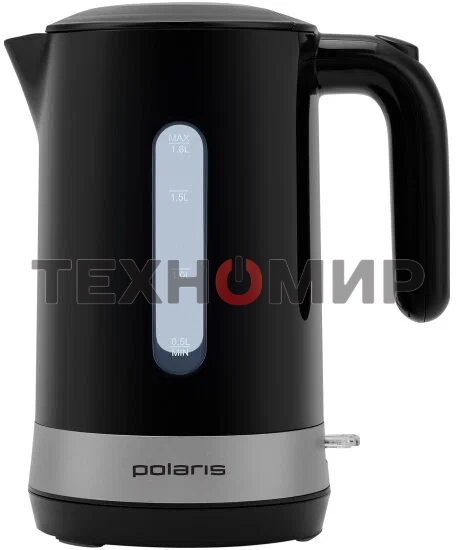 Чайник электрический Polaris PWK 1803C Water Way Pro, пластик Черный