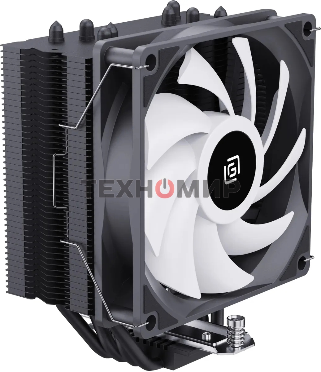 Устройство охлаждения(кулер) Oklick OG-CPC180FRGb-PWM1 черный 120мм алюминий+медь 1500rpm 20db 4-pin 180W 150мм