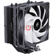 Устройство охлаждения(кулер) Oklick OG-CPC180FRGb-PWM1 черный 120мм алюминий+медь 1500rpm 20db 4-pin 180W 150мм