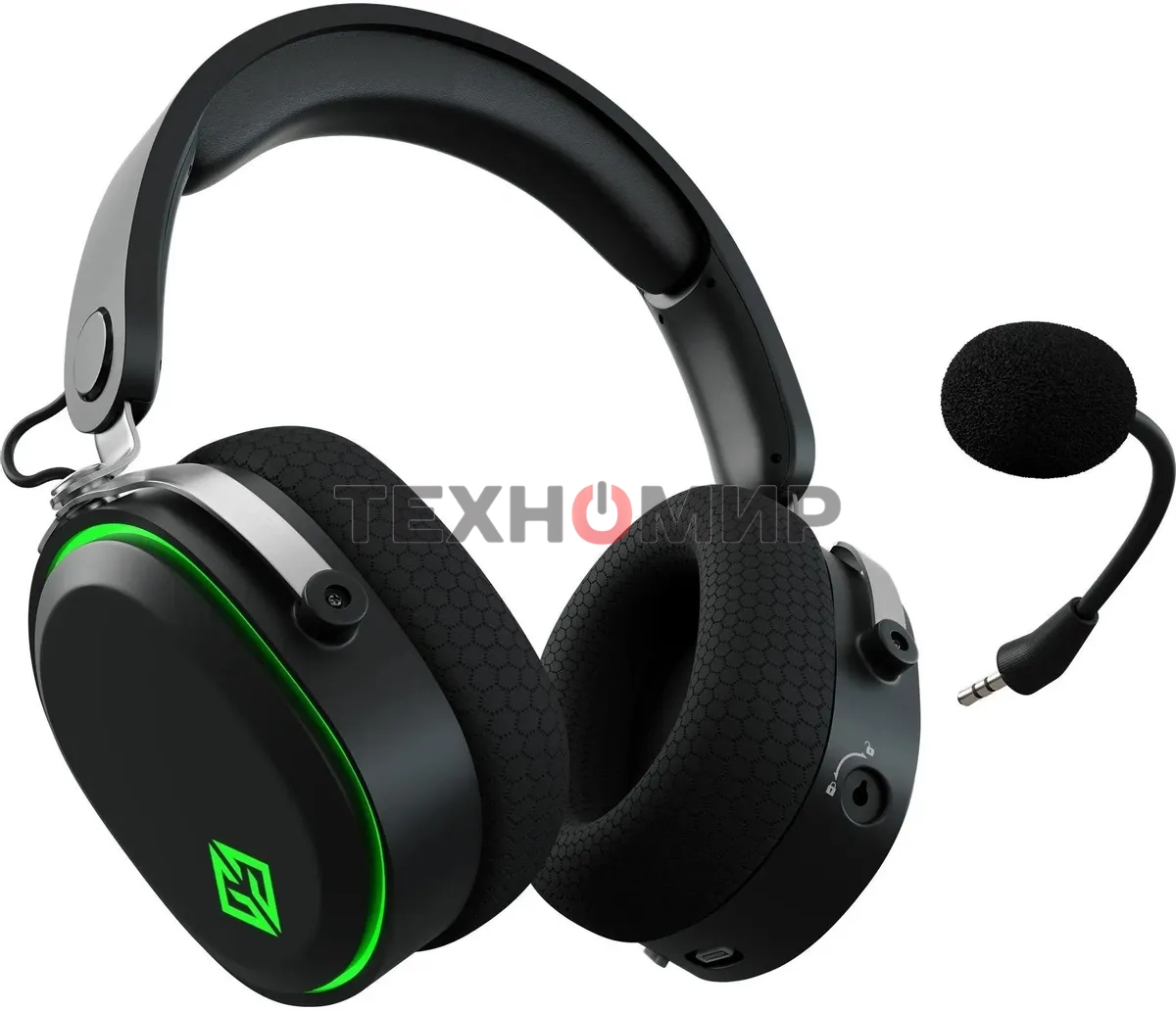 Наушники с микрофоном GMNG GG-HS405W черный мониторные BT/Radio/3.5мм оголовье