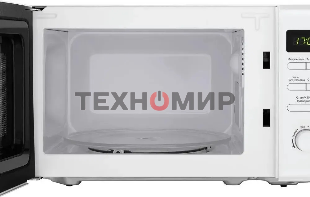 Микроволновая печь Maunfeld MFSMO.20.7TWH белый, 20 л, 700 Вт, переключатели - кнопки, поворотный механизм