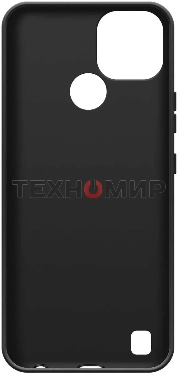 Чехол (клип-кейс) BoraSCO Silicone case для Realme C21 черный (матовый)
