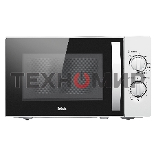 Микроволновая печь BBK 20MWG-738M/W белый, 20 л, 700 Вт, переключатели - поворотный механизм
