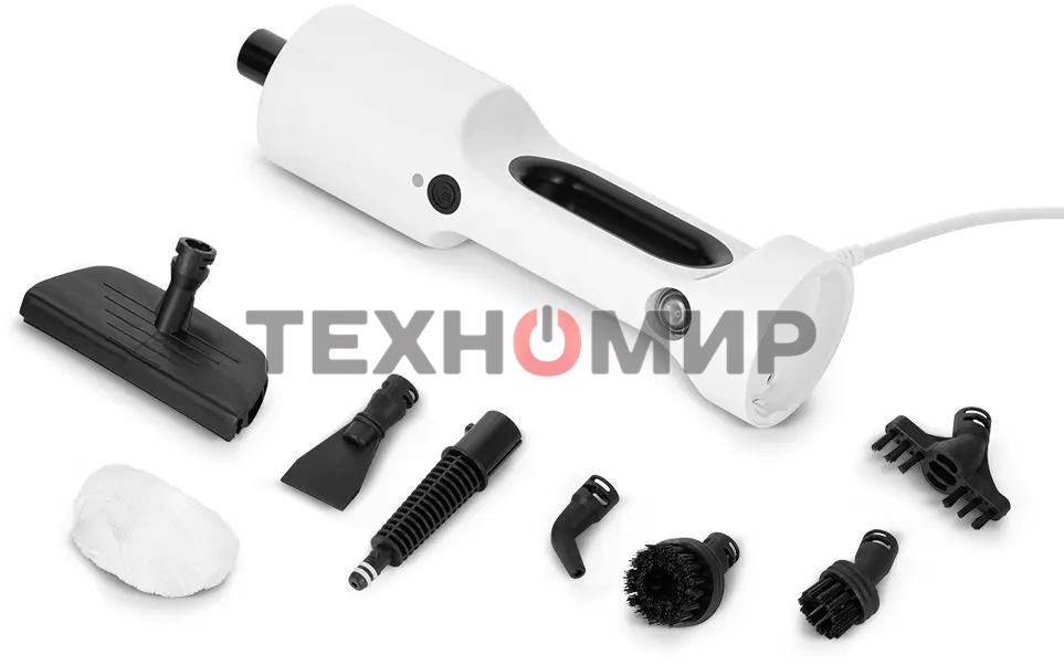 Швабра паровая Kitfort КТ-1062 1500Вт белый/черный