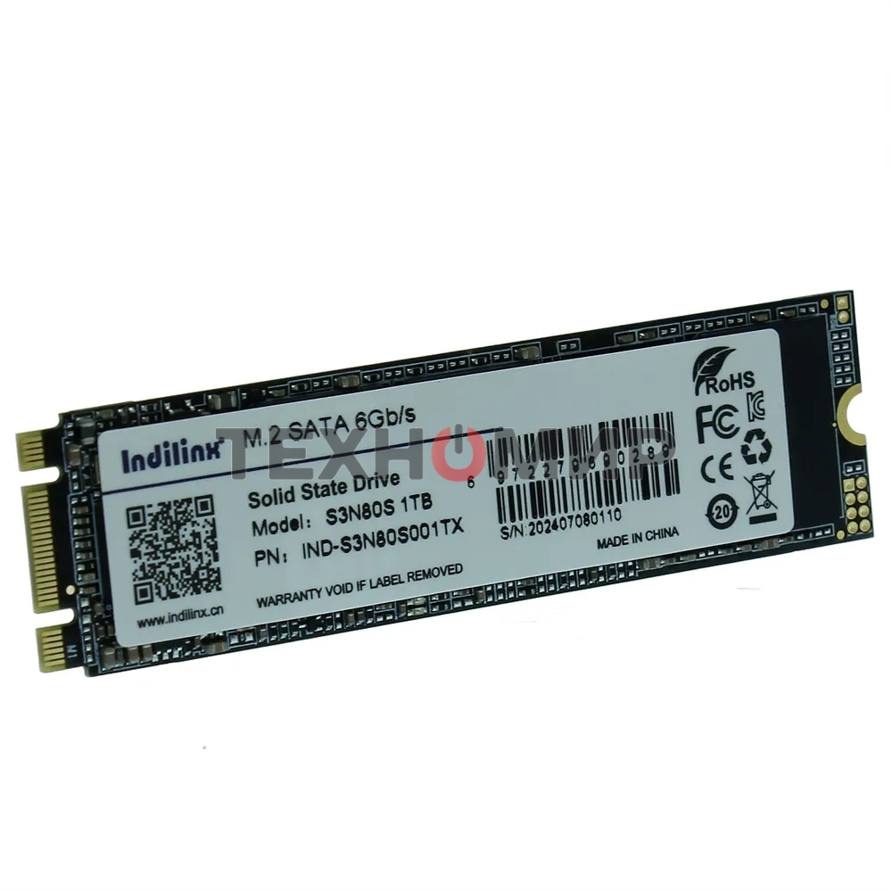 Накопитель SSD Indilinx IND-S3N80S 1ТБ, M.2 2280, SATA III, M.2, R/W 520/470