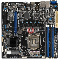 Материнская плата серверная ASUS P12R-E, LGA1200, Intel C256, 4xDDR4 (ECC), 8xSATA, 2xM.2, 1xPCIe 4.0 x16, 3xPCIe 4.0 x8, 1xVGA, 1xHDMI, 2x1Gb LAN, 2xUSB-A 10Gbps, 2xUSB-A 5Gbps, ATX